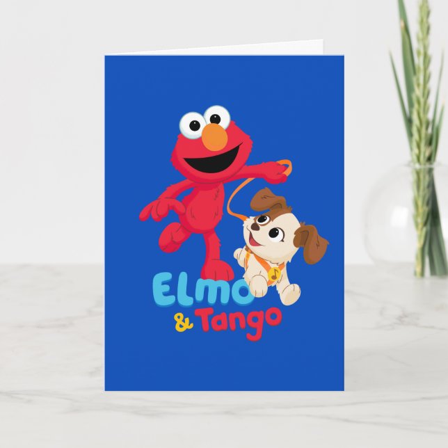 Sesame Street | Elmo & Tango Running Card (Front)