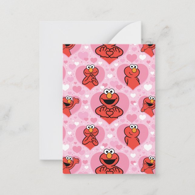 Sesame Street | Elmo Valentine Pattern Card (Front)