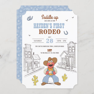 Sesame Street - Elmo's First Rodeo Birthday Invitation