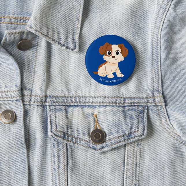 Sesame Street | Elmo's Puppy Tango 6 Cm Round Badge (In Situ)
