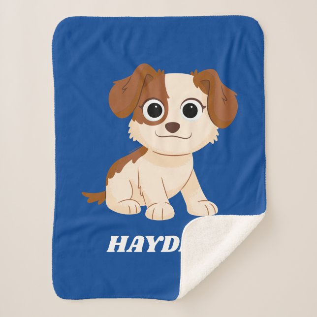 Sesame Street | Elmo's Puppy Tango | Add Your Name Sherpa Blanket (Front)