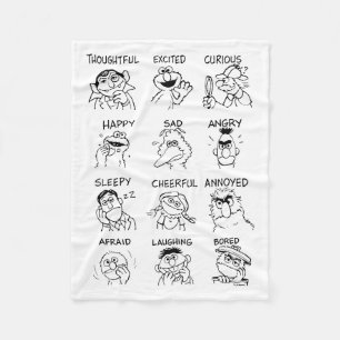 Sesame Street   Emotions & Feelings Fleece Blanket