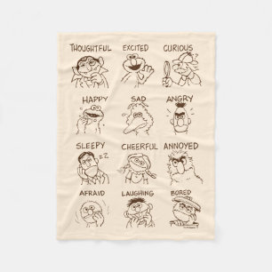 Sesame Street   Emotions & Feelings Fleece Blanket
