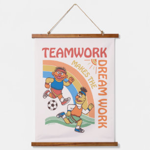 Sesame Street   Ernie & Bert Teamwork Hanging Tapestry