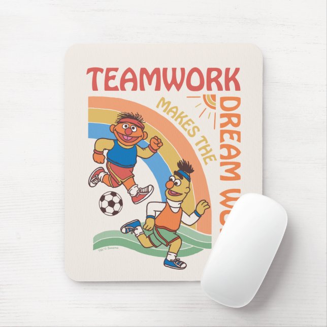 Sesame Street | Ernie & Bert Teamwork Mouse Mat (With Mouse)
