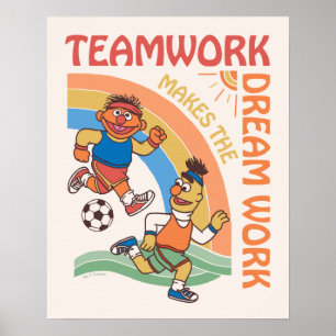 Sesame Street   Ernie & Bert Teamwork Poster