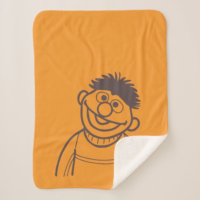 Sesame Street | Ernie Bright Sherpa Blanket (Front)