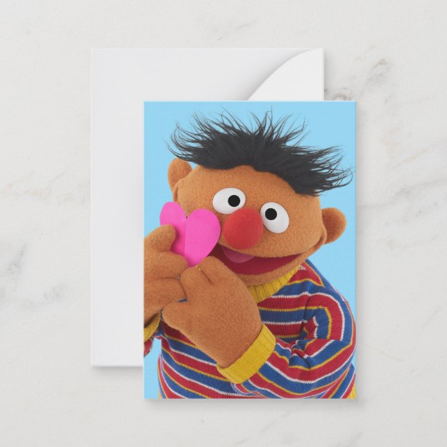 Sesame Street | Ernie Valentine Heart Card (Front)