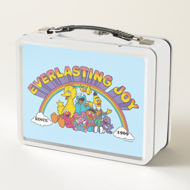 Sesame Street | Everlasting Joy Since 1969 Metal Lunch Box (Back)
