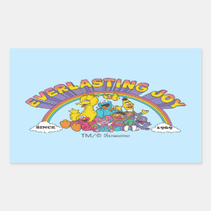 Sesame Street Everlasting Joy Since 1969 Rectangular Sticker