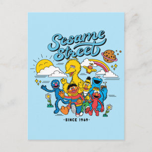 Sesame Street Friends Since 1969 Postcard
