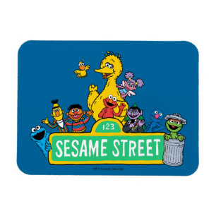 Sesame Street   Full Color With Pals Magnet