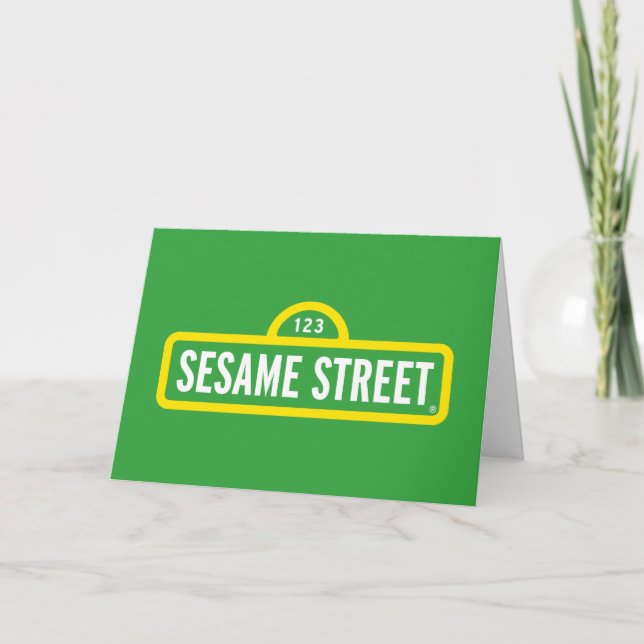 Sesame Street | Full Colour Logo Holiday Card (Front)