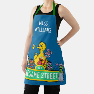 Sesame Street Full Colour With Pals Add Name Apron
