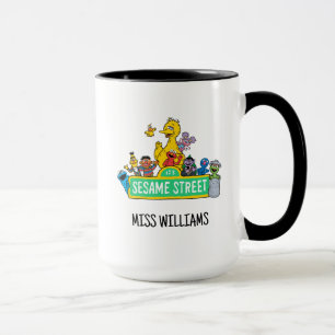Sesame Street   Full Colour With Pals   Add Name Mug