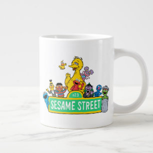 Sesame Street   Full Colour With Pals Large Coffee Mug