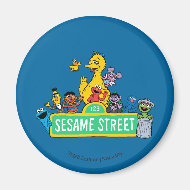 Sesame Street | Full Colour With Pals Magnet (Front)