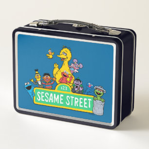 Sesame Street   Full Colour With Pals Metal Lunch Box