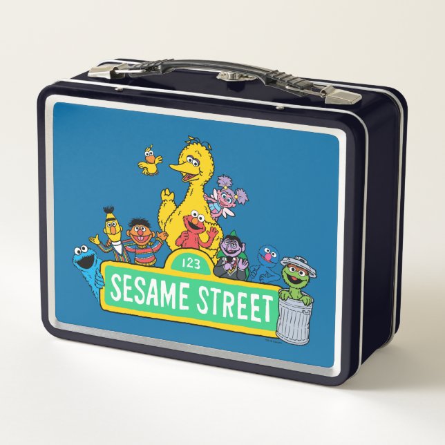 Sesame Street | Full Colour With Pals Metal Lunch Box (Back)