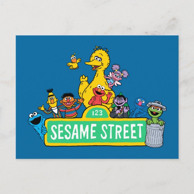 Sesame Street | Full Colour With Pals Postcard (Front)