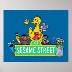 Sesame Street   Full Colour With Pals Poster