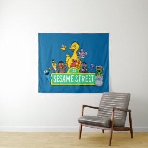 Sesame Street Full Colour With Pals Tapestry