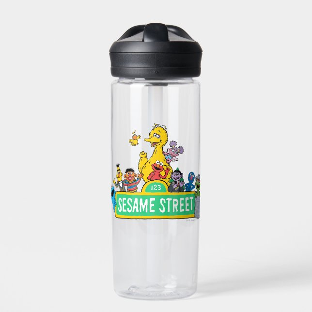 Sesame Street | Full Colour With Pals Water Bottle (Front)