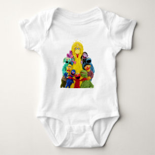 Sesame Street   Fun Colourful Pals Portrait Baby Bodysuit