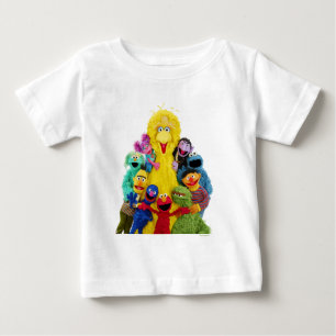 Sesame Street Fun Colourful Pals Portrait Baby T-Shirt
