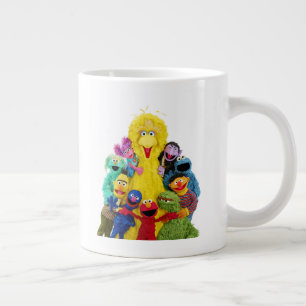 Sesame Street Fun Colourful Pals Portrait Large Coffee Mug