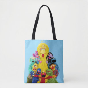 Sesame Street Fun Colourful Pals Portrait Tote Bag