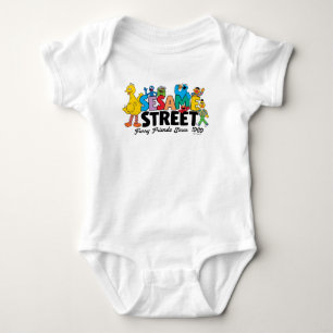 Sesame Street Furry Friends Since 1969 Baby Bodysuit