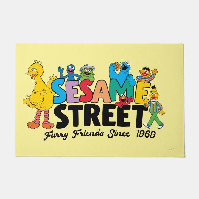 Sesame Street | Furry Friends Since 1969 Doormat (Front)