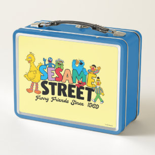 Sesame Street Furry Friends Since 1969 Metal Lunch Box