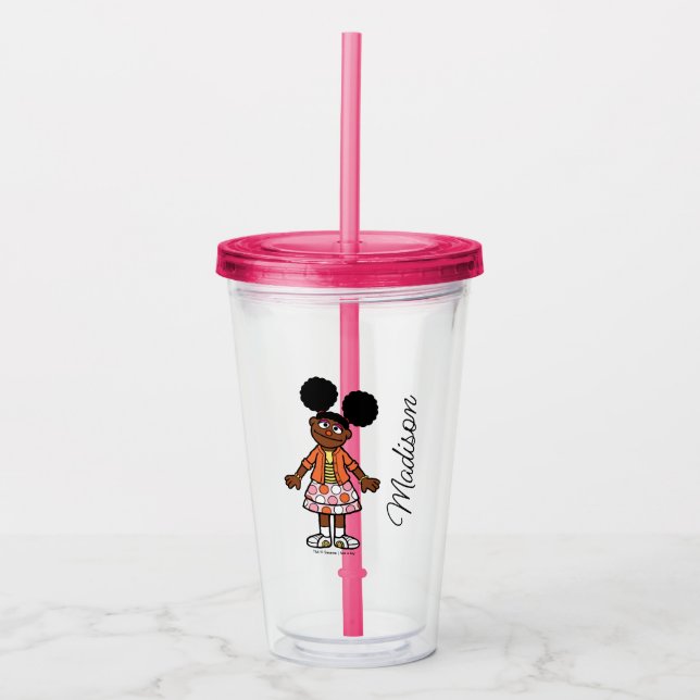 Sesame Street | Gabrielle Add Your Name Acrylic Tumbler (Front)