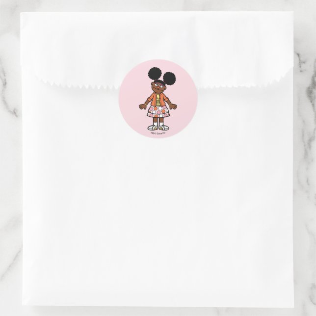 Sesame Street | Gabrielle Portrait Classic Round Sticker (Bag)