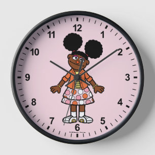 Sesame Street Gabrielle Portrait Clock