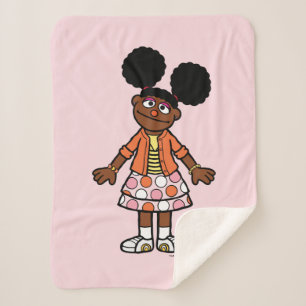 Sesame Street   Gabrielle Portrait Sherpa Blanket