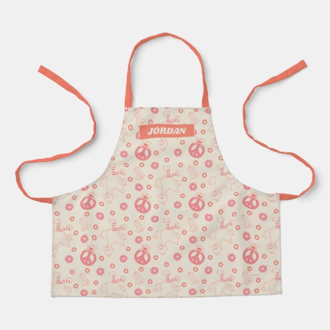 Sesame Street | Good Vibes Pattern | Add Your Name Apron (Front)