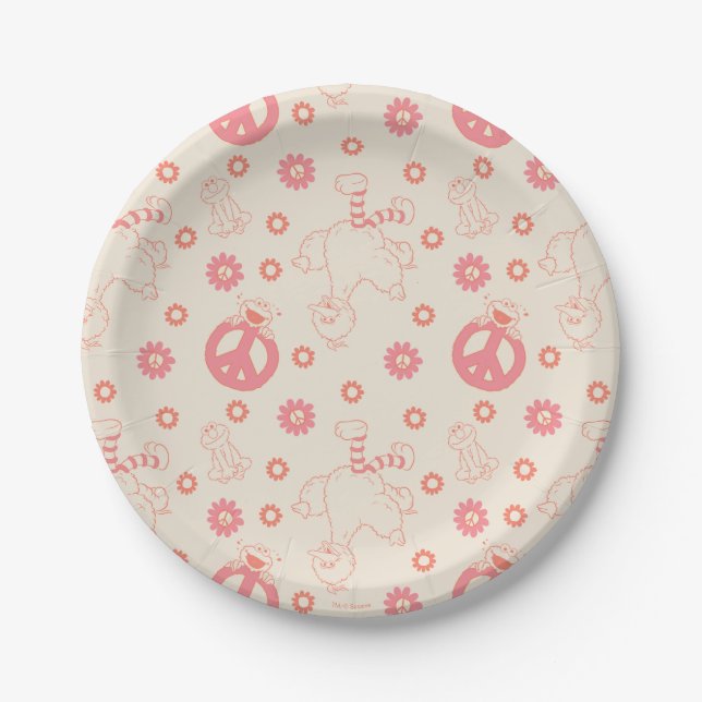 Sesame Street | Good Vibes Pattern Paper Plate (Front)