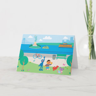Sesame Street Governors Island Scene Card