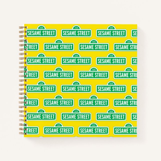 Sesame Street | Green Logo Notebook (Front)