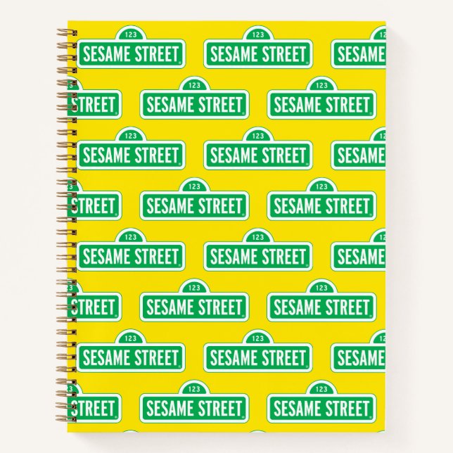Sesame Street | Green Logo Notebook (Front)