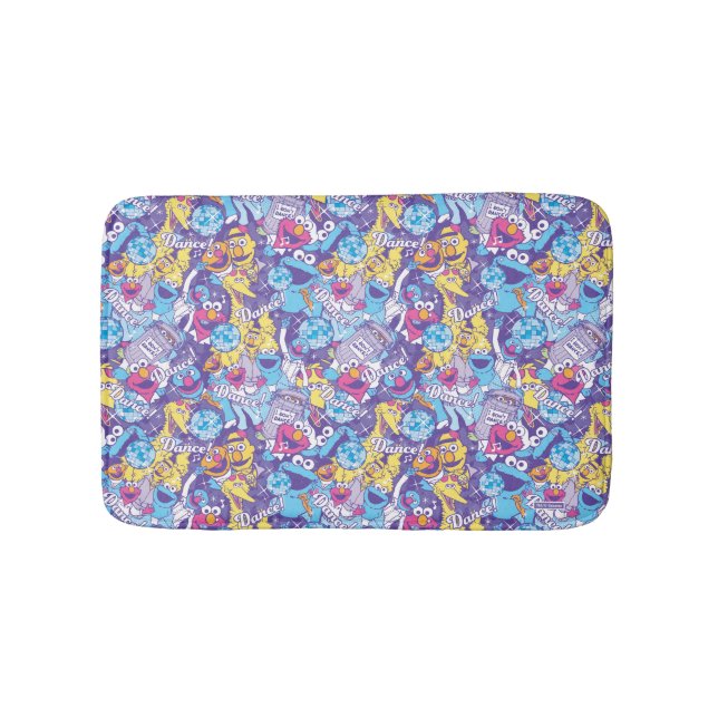 Sesame Street | Groovy Dance Pattern Bath Mat (Front)