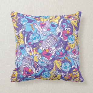 Sesame Street Groovy Dance Pattern Cushion