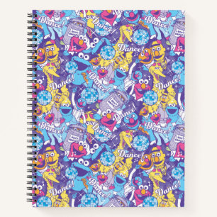 Sesame Street Groovy Dance Pattern Notebook