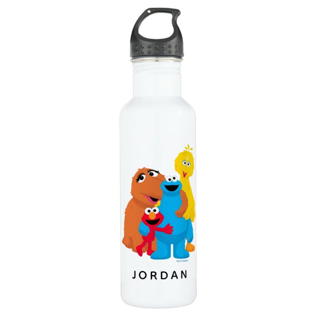 Sesame Street | Group Hug | Add Your Name 710 Ml Water Bottle (Front)