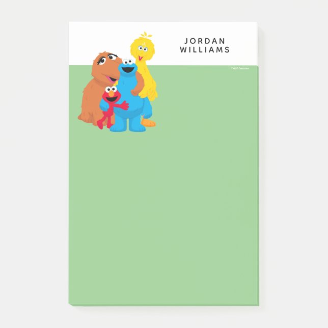 Sesame Street | Group Hug | Add Your Name Post-it Notes (Front)