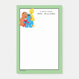 Sesame Street Group Hug Add Your Name Post-it Notes