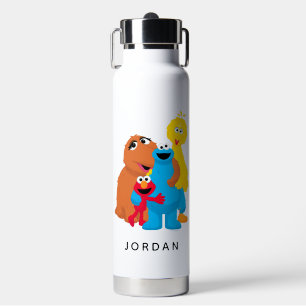 Sesame Street Group Hug Add Your Name Water Bottle